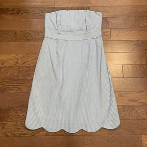 Vineyard Vines seersucker strapless dress
